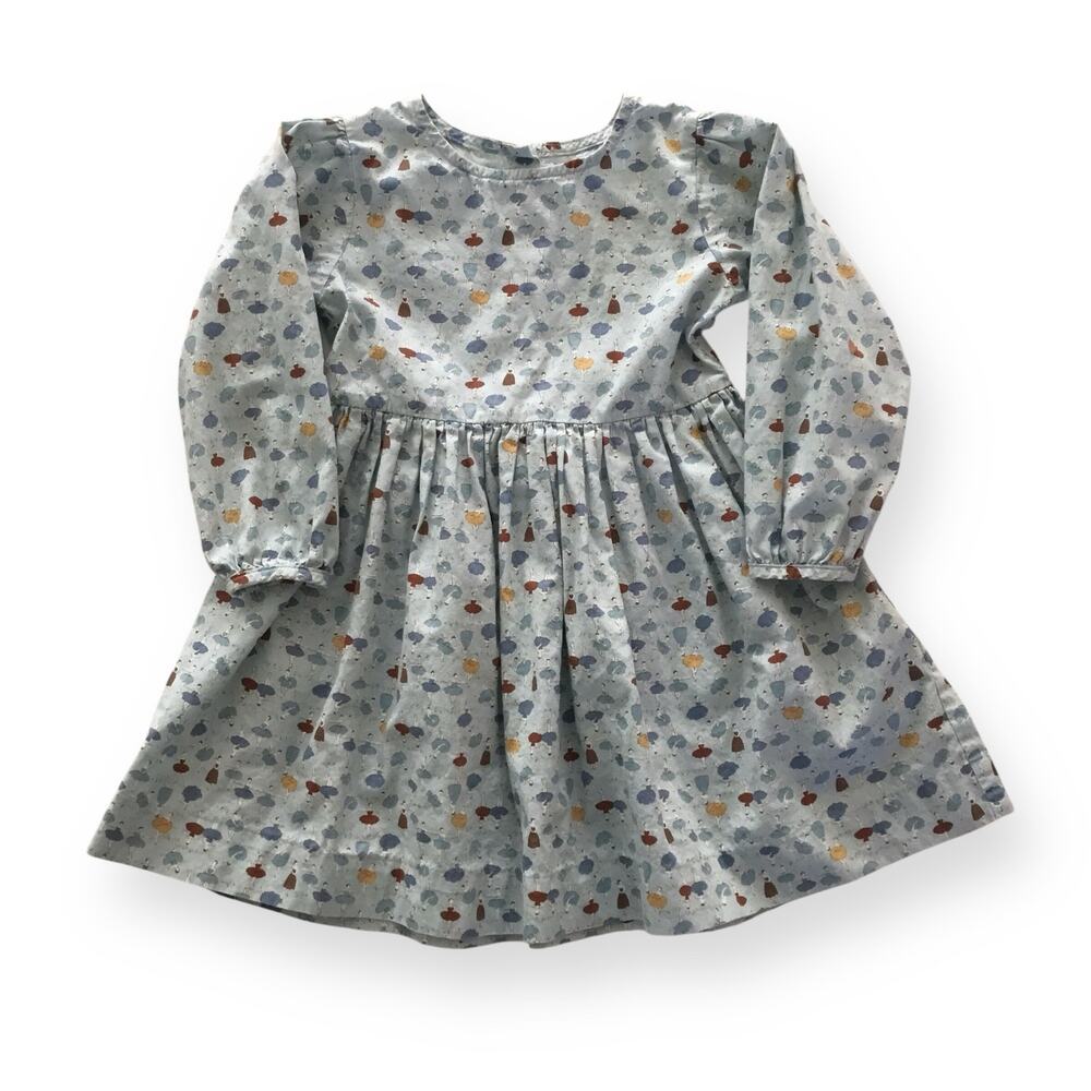 Rachel Riley blue ballerina print dress